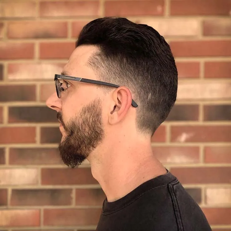 Sculpted beard trim and line-up by master barber Ren Faith, Willoughby OH