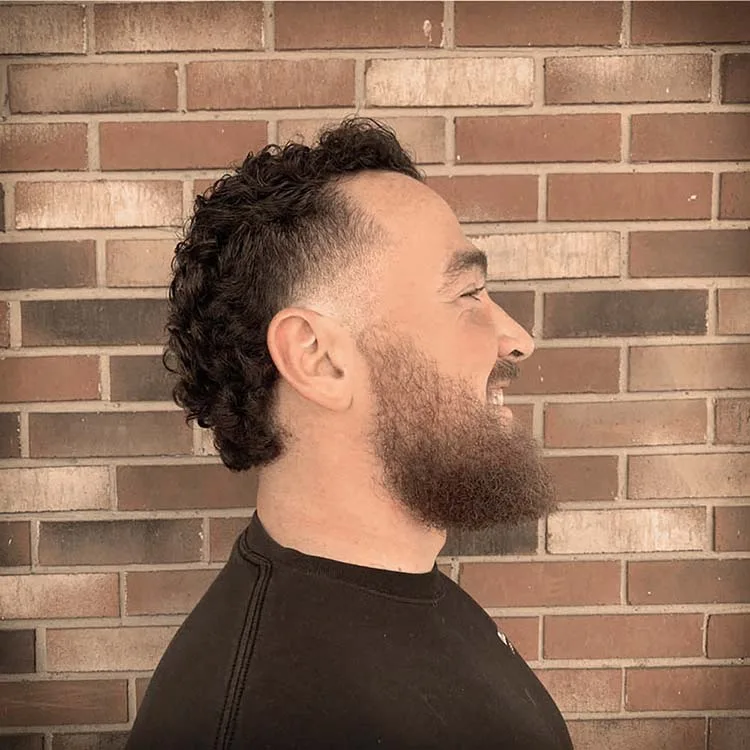 Kids' haircut finished, boy's fade at Black Hat Barber, Willoughby